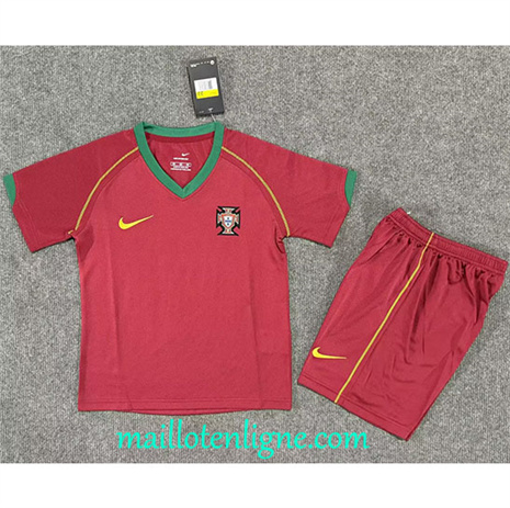 Thai Maillot Retro Portugal Enfant Domicile 2006 maillotenligne 10476