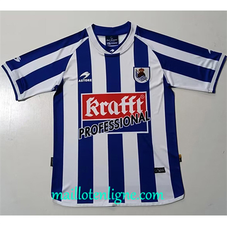 Thai Maillot Retro Real Sociedad Domicile 2002-03 maillotenligne 10458