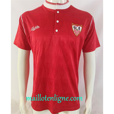 Thai Maillot Retro Seville Exterieur red 1991-92 maillotenligne 10460