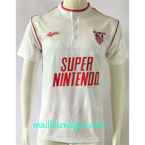 Thai Maillot Retro Seville Domicile 1991-92 maillotenligne 10461