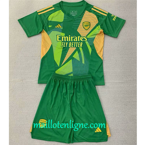 Thai Maillot Arsenal Enfant Gardien De But Vert 2024 2025 maillotenligne 10144