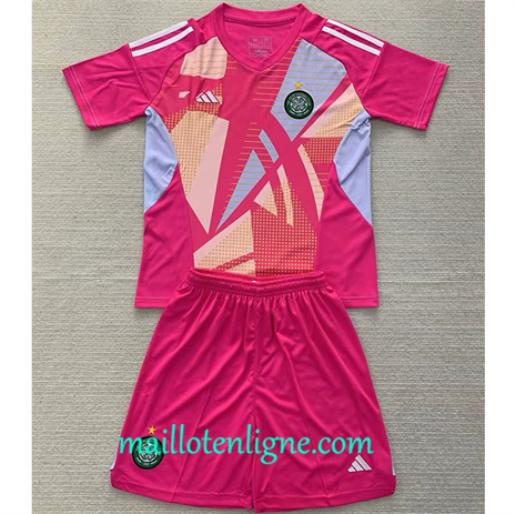 Thai Maillot Celtique Enfant Gardien De But Rose 2024 2025 maillotenligne 10089