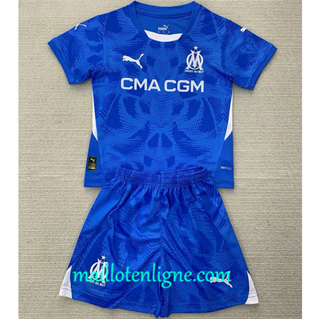 Thai Maillot Marseille Enfant Gardien De But Bleu 2024 2025 maillotenligne 10127