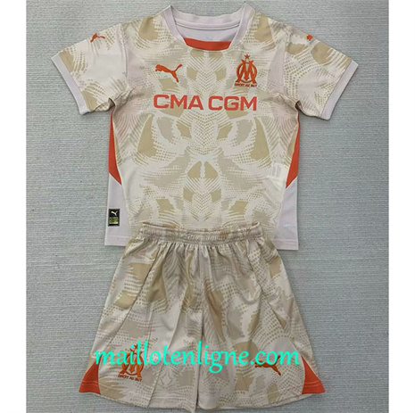 Thai Maillot Marseille Enfant Gardien De But Jaune 2024 2025 maillotenligne 10130