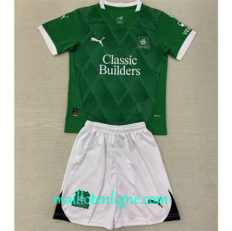 Thai Maillot Plymouth Argyle Enfant Domicile 2024 2025 maillotenligne 10073