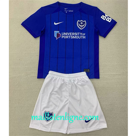 Thai Maillot Portsmouth Enfant Domicile 2024 2025 maillotenligne 10075