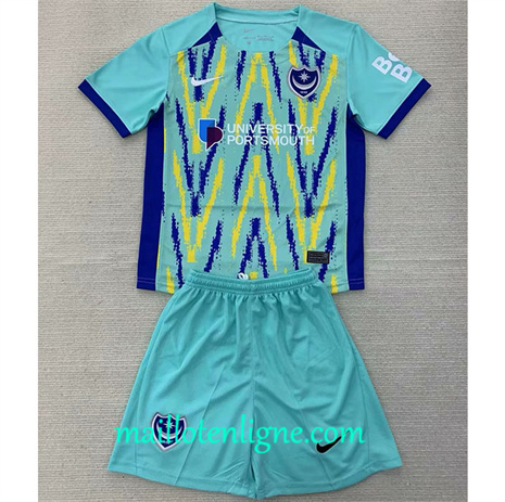 Thai Maillot Portsmouth Enfant Third 2024 2025 maillotenligne 10076