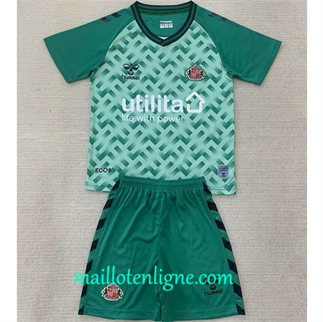 Thai Maillot Sunderland Enfant Gardien de but Vert 2024 2025 maillotenligne 10181