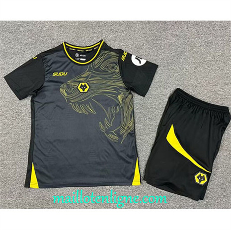 Thai Maillot Wolverhampton Enfant Exterieur 2024 2025 maillotenligne 10187