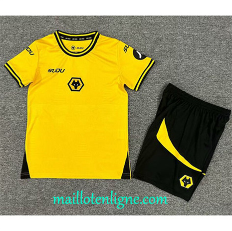 Thai Maillot Wolverhampton Enfant Domicile 2024 2025 maillotenligne 10188