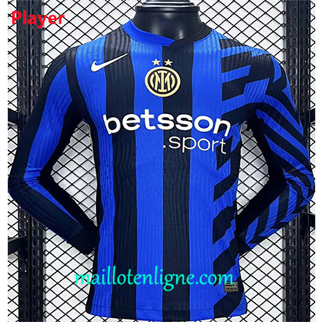 Thai Maillot Player Inter Milan Domicile Manche Longue 2024 2025 maillotenligne 10378