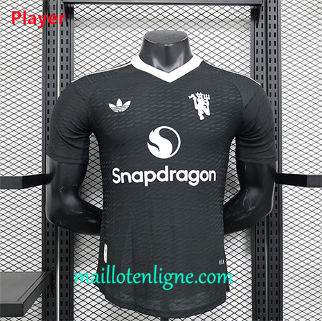 Thai Maillot Player Manchester United Gardien de but Noir 2024 2025 maillotenligne 10365