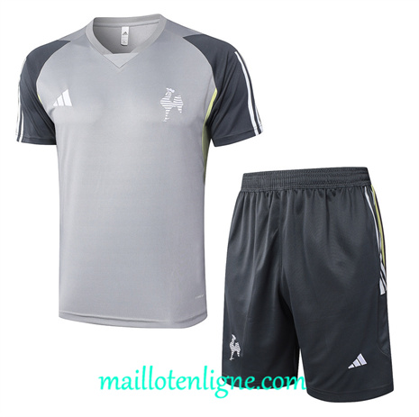 Thai Maillot Ensemble Atletico Mineiro + Short Training gris clair 2024 2025 ligne 120942