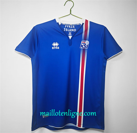 Thai Maillot Retro Islande Domicile 2016-17 ligne 46428