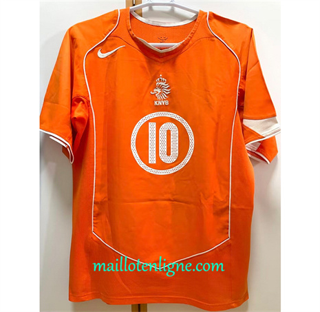 Thai Maillot Retro Pays-Bas Domicile 2004 ligne 46430