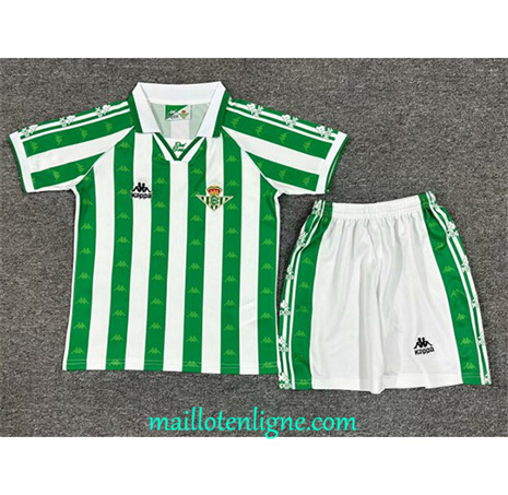 Thai Maillot Retro Real Betis Enfant Domicile 1995-97 ligne 46455