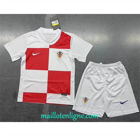 Thai Maillot Croatie Enfant Domicile 2024 2025 ligne 46360