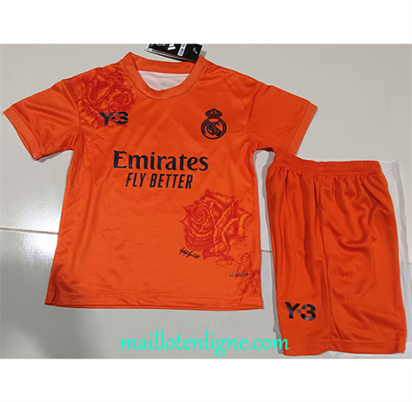 Thai Maillot Real Madrid Enfant Y3 orange 2024 2025 ligne 46457