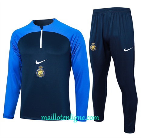 Thai Maillot Ensemble Al-Nassr FC Survetement bleu royal 2024 2025 ligne 46003