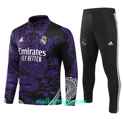 Thai Maillot Ensemble Real Madrid Enfant Survetement édition spéciale Violet 2024 2025 ligne 46127