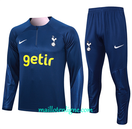 Thai Maillot Ensemble Tottenham Hotspur Enfant Survetement bleu royal 2024 2025 ligne 46175