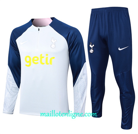 Thai Maillot Ensemble Tottenham Hotspur Enfant Survetement gris clair 2024 2025 ligne 46176