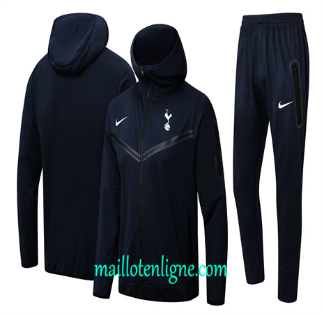 Thai Maillot Ensemble Tottenham Hotspur Veste Survetement à Capuche bleu royal 2024 2025 ligne 46104