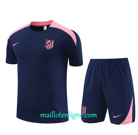 Thai Maillot Ensemble Atletico de Madrid Enfant + Short Training bleu royal 2024 2025 ligne 46193