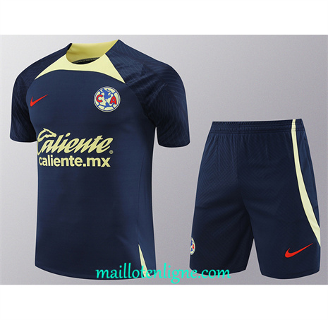 Thai Maillot Ensemble Club America + Short Training bleu marine 2024 2025 ligne 46191