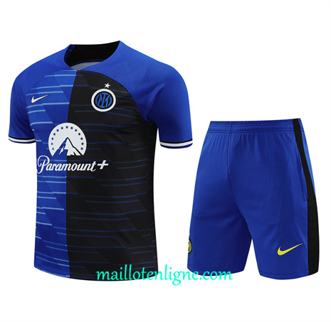 Thai Maillot Ensemble Inter Milan + Short Training bleu 2024 2025 ligne 46262