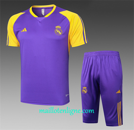 Thai Maillot Ensemble Real Madrid + Short Training Violet 2024 2025 ligne 46248