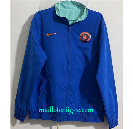 Thai Maillot Réversible Coupe vent Chelsea bleu 2024 2025 ligne 46326