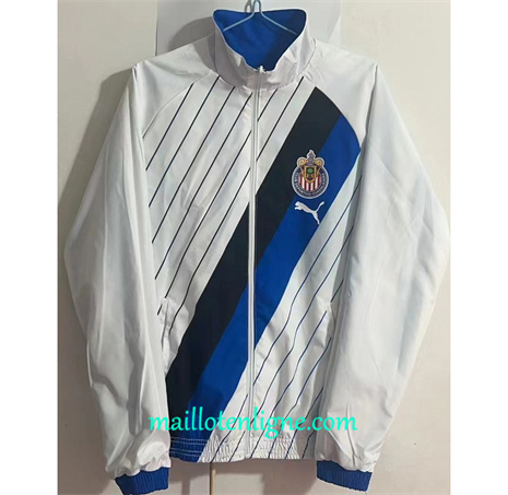 Thai Maillot Réversible Coupe vent Chivas Blanc 2024 2025 ligne 46284