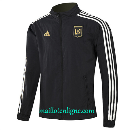 Thai Maillot Réversible Coupe vent Los Angeles FC noir 2024 2025 ligne 46301