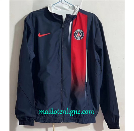 Thai Maillot Réversible Coupe vent Paris Saint-Germain bleu 2024 2025 ligne 46313