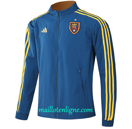 Thai Maillot Réversible Coupe vent Real Salt Lake bleu 2024 2025 ligne 46274