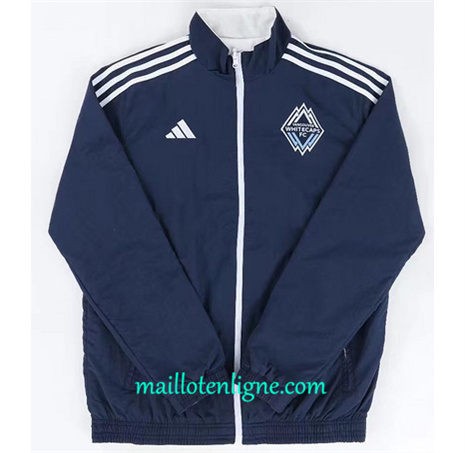 Thai Maillot Réversible Coupe vent Vancouver bleu 2024 2025 ligne 46302