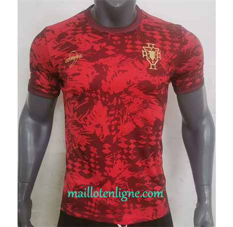 Thai Maillot portugal édition spéciale rouge 2024 2025 ligne 46401