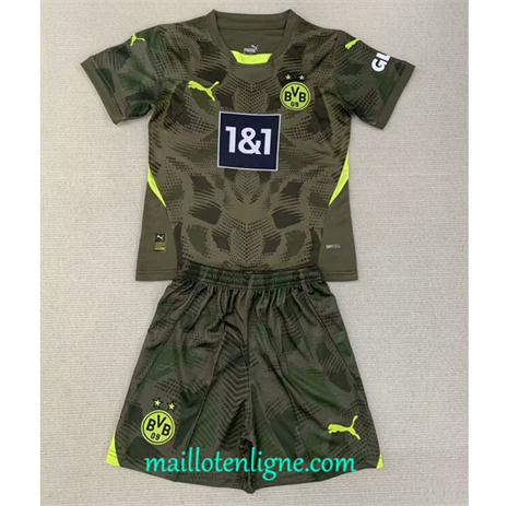 Thai Maillot Borussia Dortmund Enfant Gardien de but Vert 2024 2025