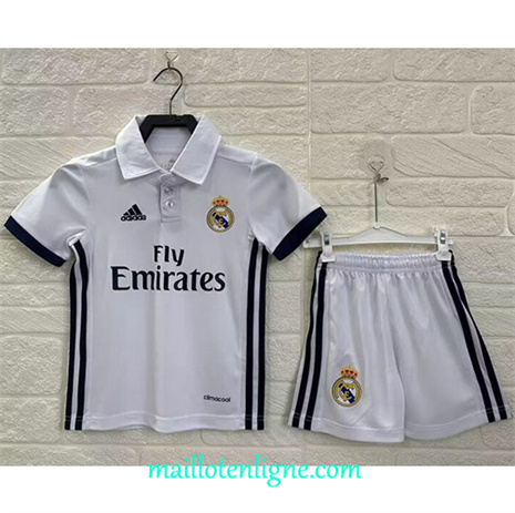 Thai Maillot Retro Real Madrid Enfant Domicile 1996-17