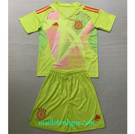 Thai Maillot Allemagne Enfant Gardien de but Vert 2024 2025