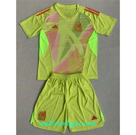 Thai Maillot Mexique Enfant Gardien de but Vert 2024 2025