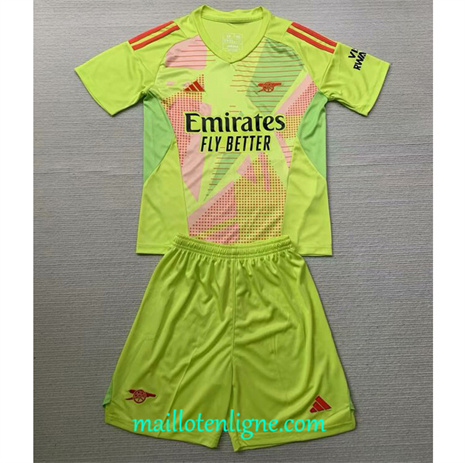 Thai Maillot Arsenal Enfant Gardien de but Vert 2024 2025