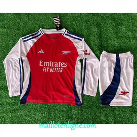 Thai Maillot Arsenal Enfant Domicile Manche Longue 2024 2025