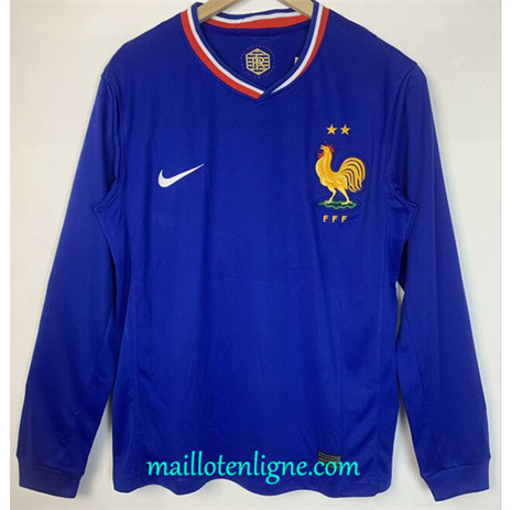 Thai Maillot France Domicile Manche Longue 2024 2025