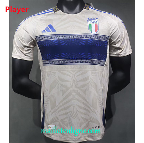 Thai Maillot Player Italie Blanc Versace 2024 2025