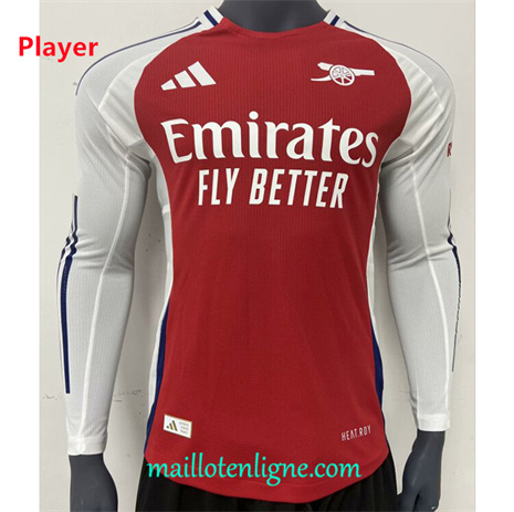 Thai Maillot Player Arsenal Domicile Manche Longue 2024 2025