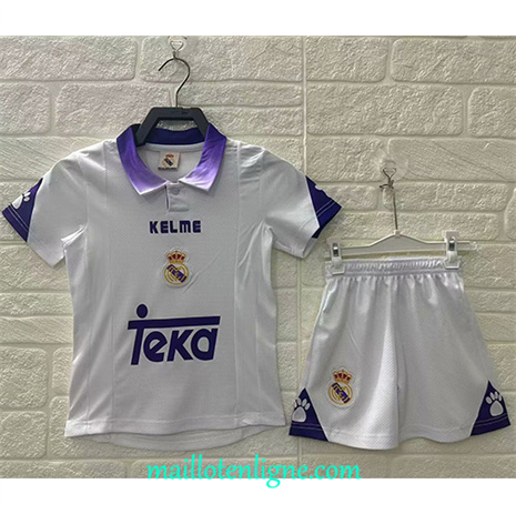 Thai Maillot Retro Real Madrid Enfant Domicile 1997-98