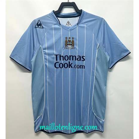 Thai Maillot Retro Manchester City Domicile 2007-08