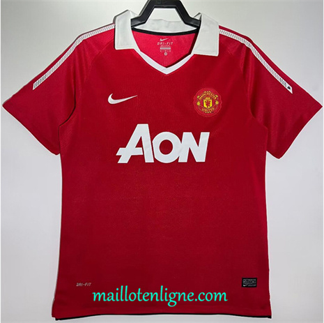 Thai Maillot Retro Manchester United Domicile 2010-11